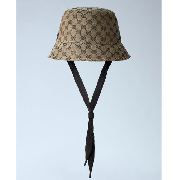 Gucci Accessories - GUCCI GG logo bucket hat with tie